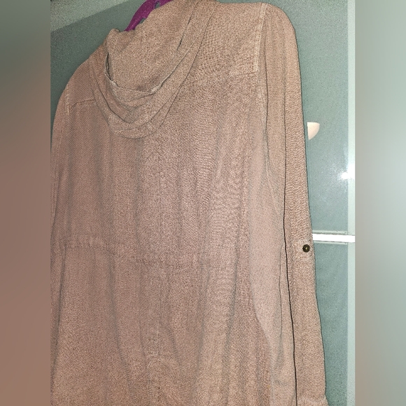 Torrid Blush Pink 100% cotton anorak jacket Size 00 - Picture 6 of 6